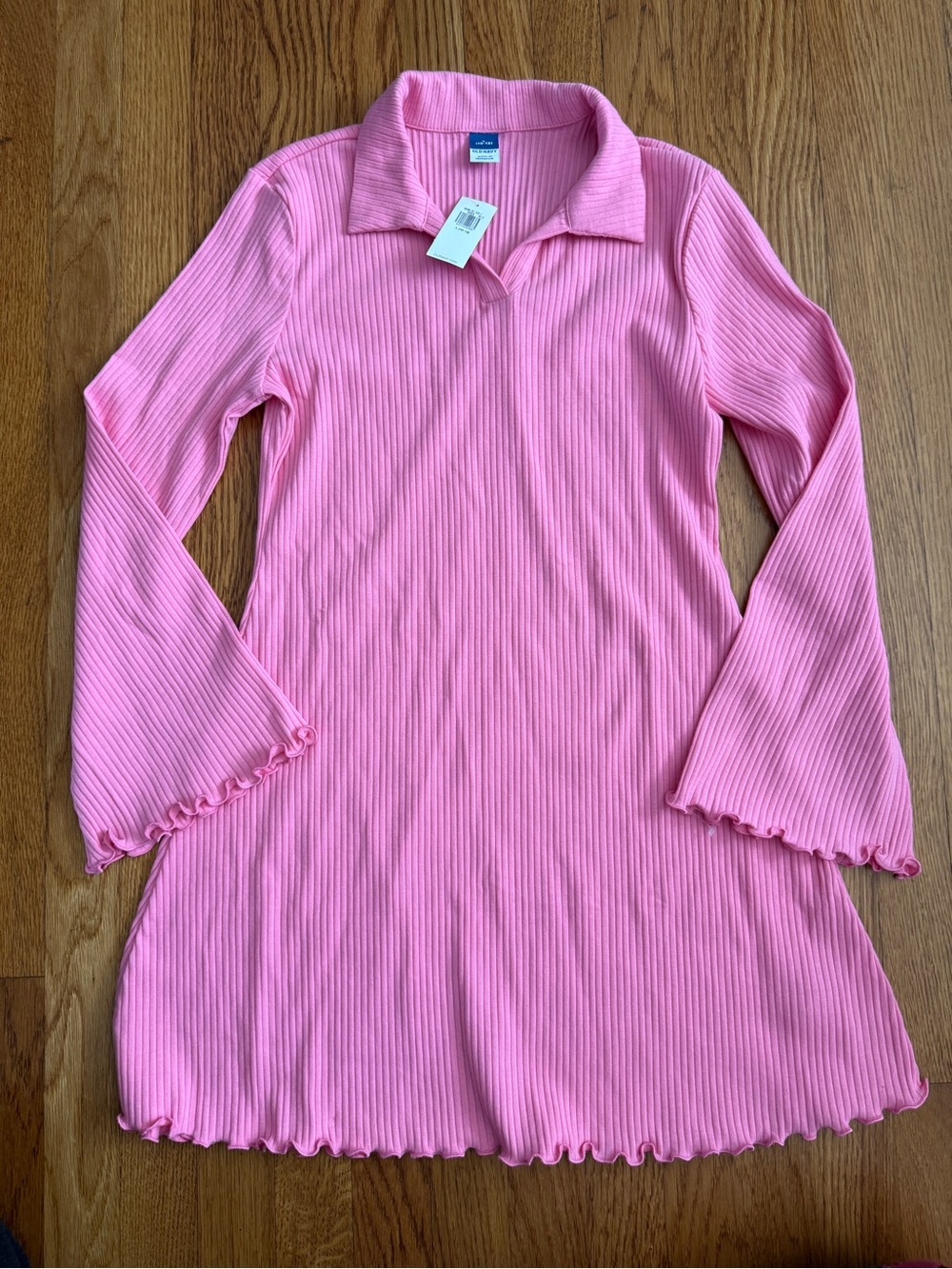 Old Navy pink flare bell sleeves dress New 10/12